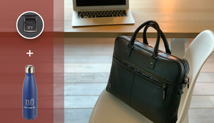 Personnalisez votre sac ordinateur et obtenez une gourde éco offerte