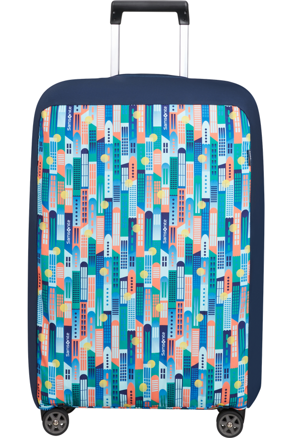 Samsonite Ta Revolution Foldable Luggage Cover M  City Print