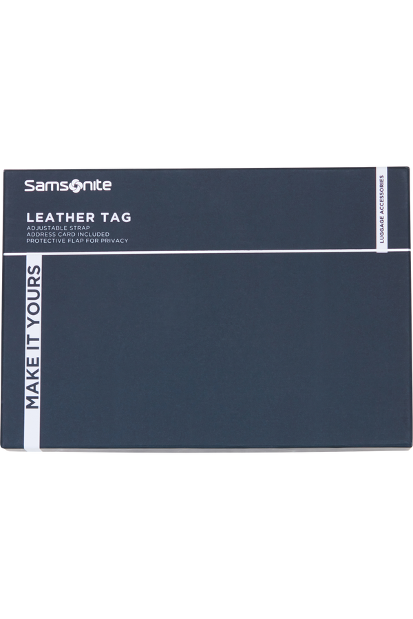 Samsonite Ta Revolution Leather Luggage Tag  Schwarz