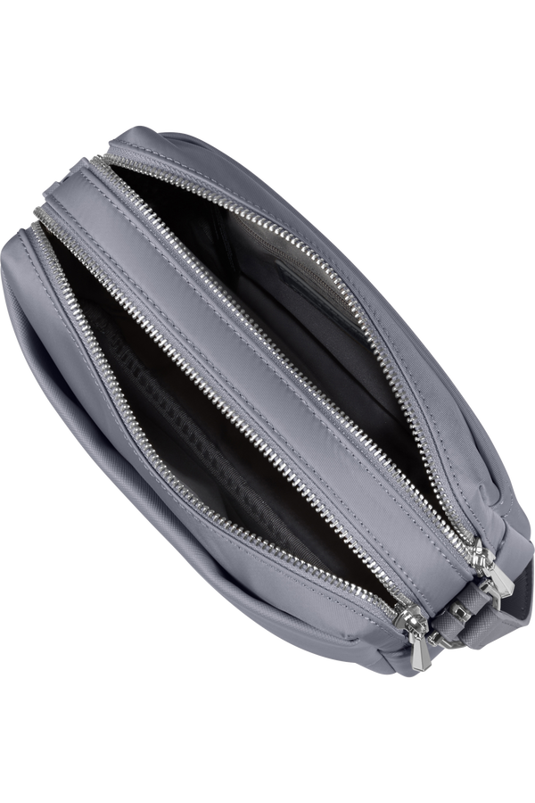 Samsonite Zalia 3.0 Shoulder Bag 2 Comp  Silver Grey