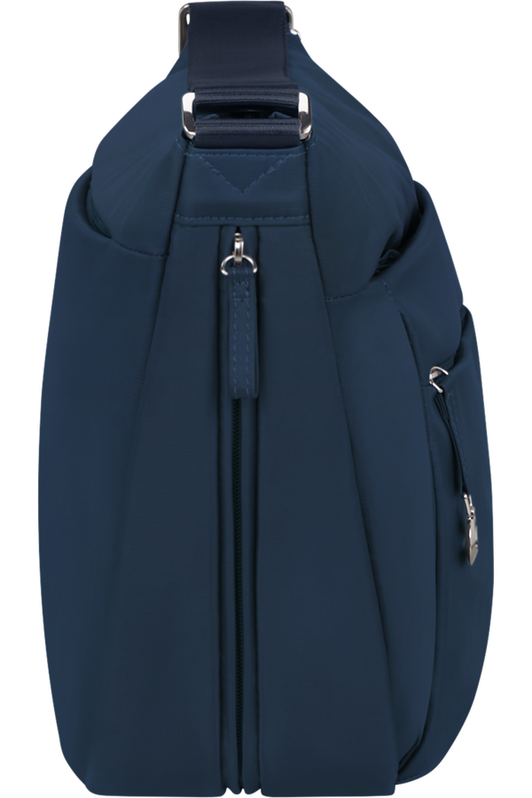 Samsonite Move 5.0 Hobo Bag Round Expandable M  Bleu fonc&eacute;