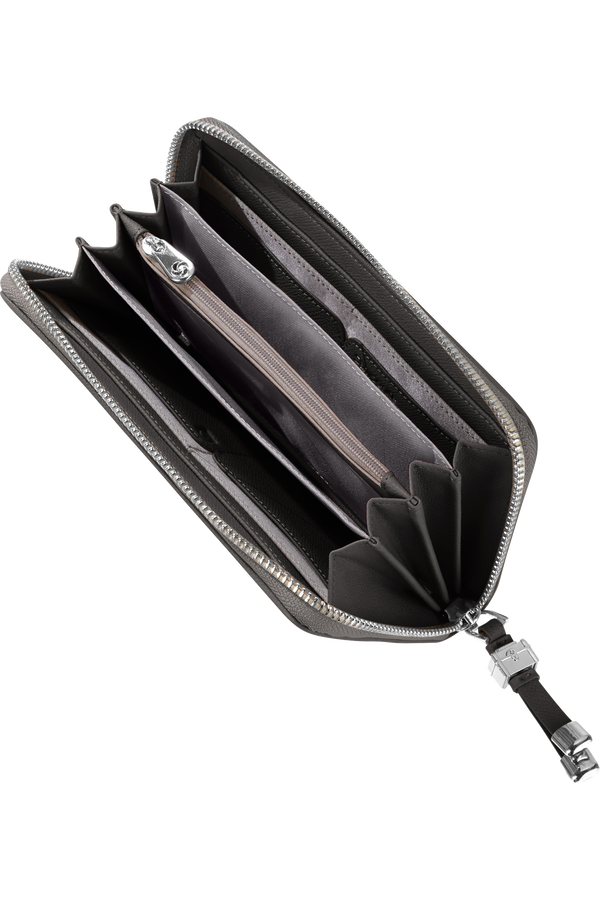 Samsonite Karissa Slg Wallet ZIP Around L  Schwarz