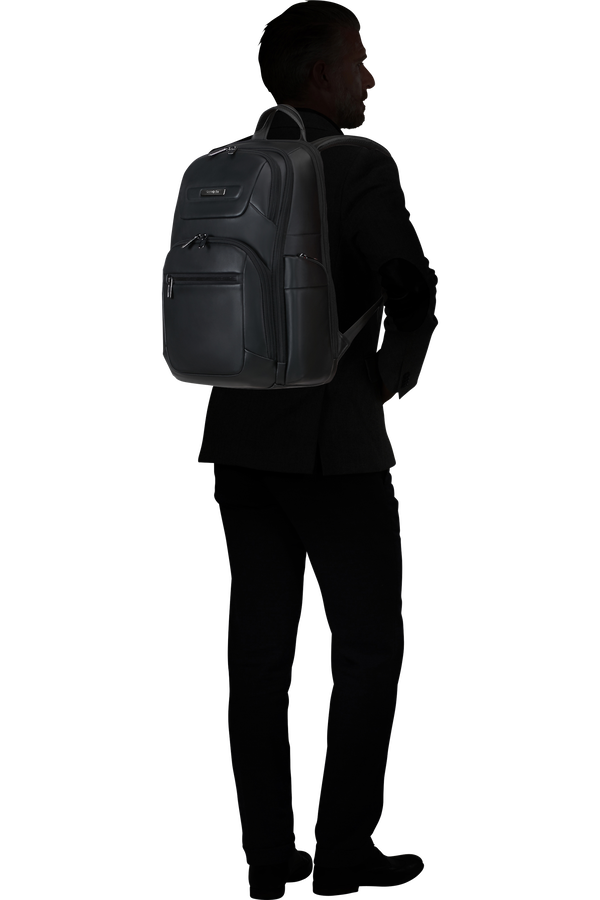Samsonite Pro-Dlx 6 Leather Backpack 15.6'  Noir