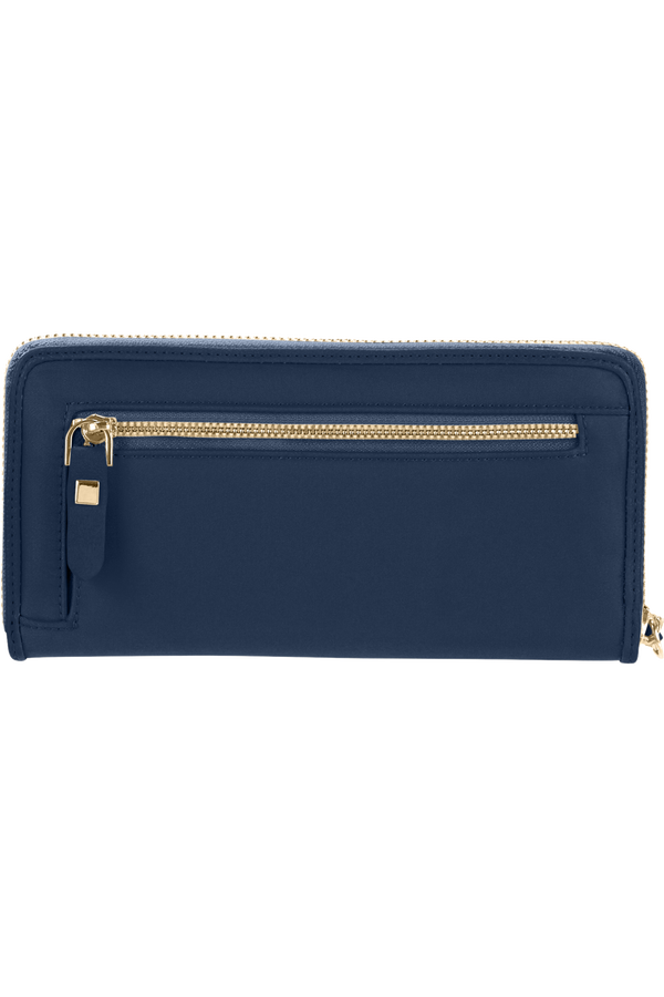 Samsonite Karissa Slg Wallet ZIP Around L  Bleu fonc&eacute;