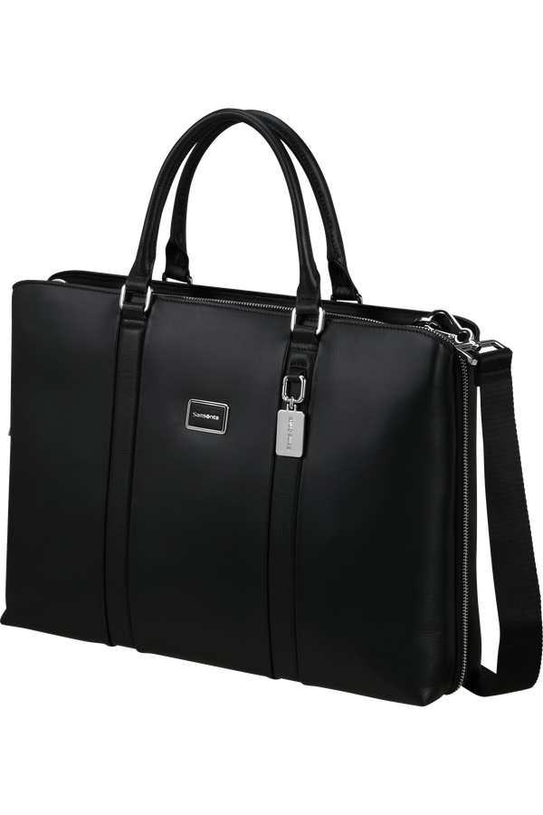 Image Biz Leather Aktentasche 15.6" | Samsonite Image Biz Leather Briefcase 15.6'  Schwarz