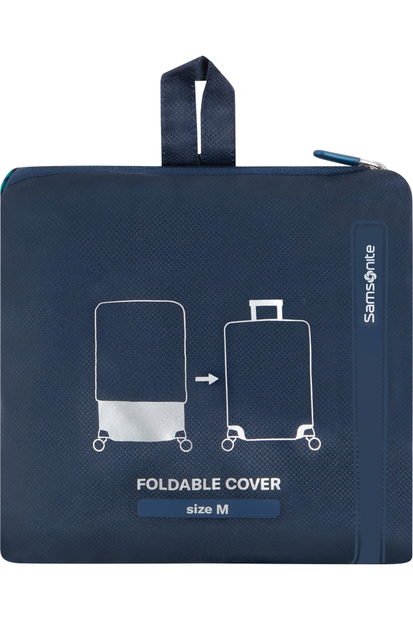 Samsonite Ta Revolution Foldable Luggage Cover M  Bleu nuit