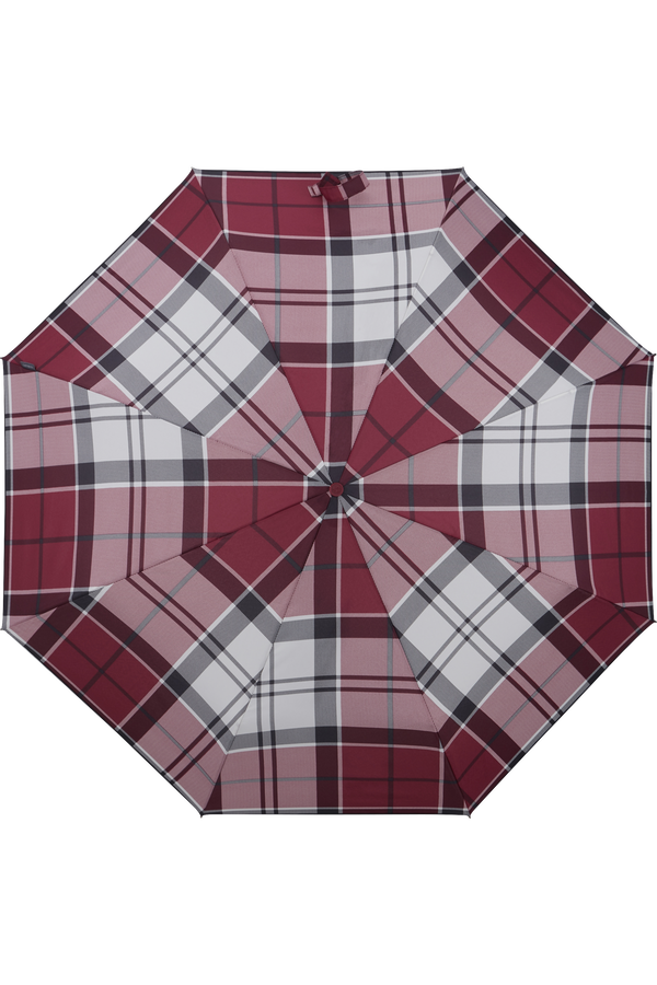 Samsonite Alu Drop S Safe 3 Sect. Auto O/C  Garnet Red Check