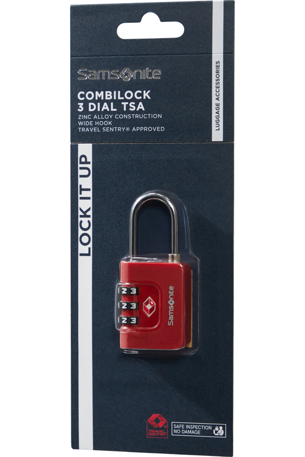 Samsonite Ta Revolution Combilock 3 dial TSA  Rot