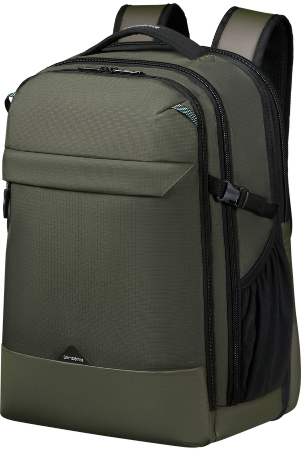 Samsonite Roadseeker Laptop Backpack Expandable L  Vert olive fonc&eacute;