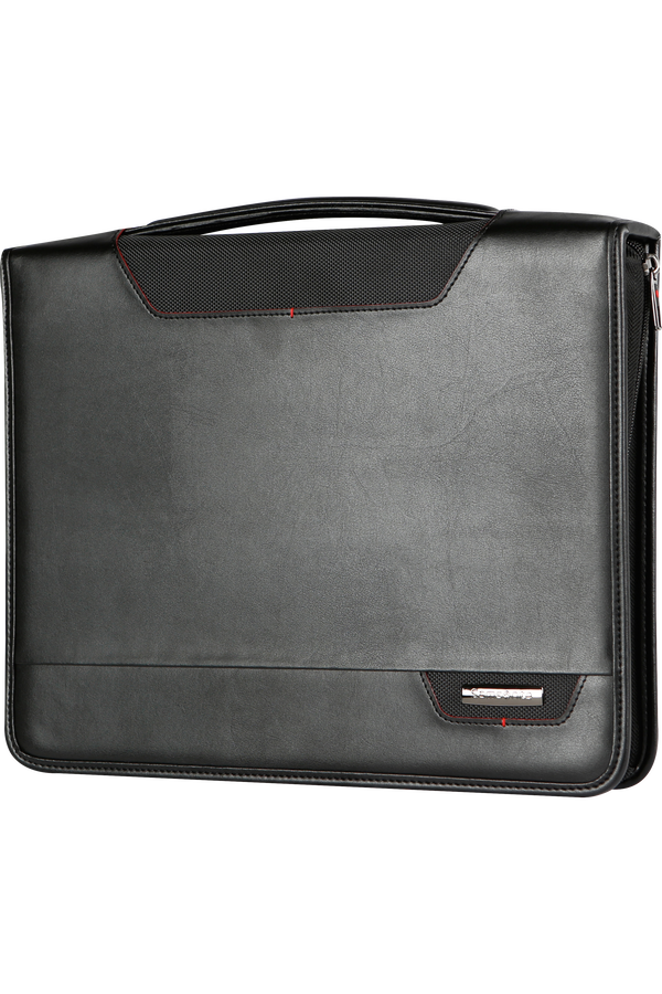 Samsonite Stationery Pro-Dlx 4 Zip Case A4 Top H + Binder Schwarz
