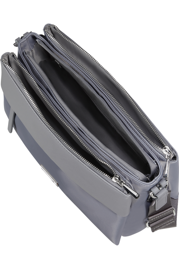 Samsonite Zalia 3.0 H.Shoulder Bag 3 Comp  Gris m&eacute;tal