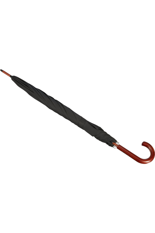 Samsonite Wood Classic S Stick Man Auto Open  Schwarz