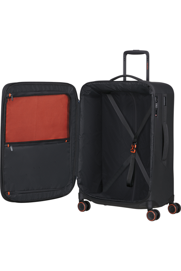 Samsonite Glazed Spinner Expandable 67cm  Schwarz