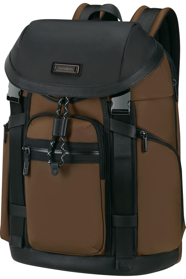 Samsonite Relyon Backpack M 15.6'' with flap  Brun