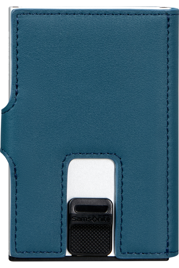 Samsonite Alu Fit Slide-up Wallet Proxis  Petrol Blau