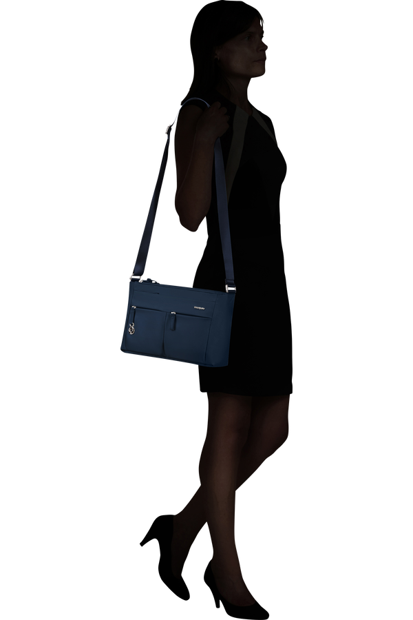 Samsonite Move 5.0 Horiz. Shoulder Bag + Flap  Bleu foncé
