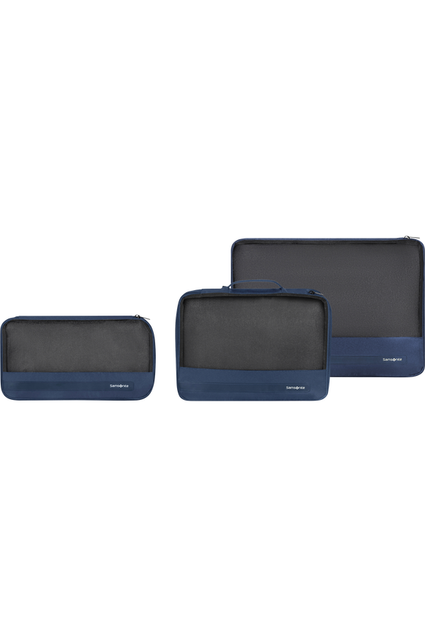 Samsonite Ta Revolution Set of 3 Packing Cubes  Bleu nuit