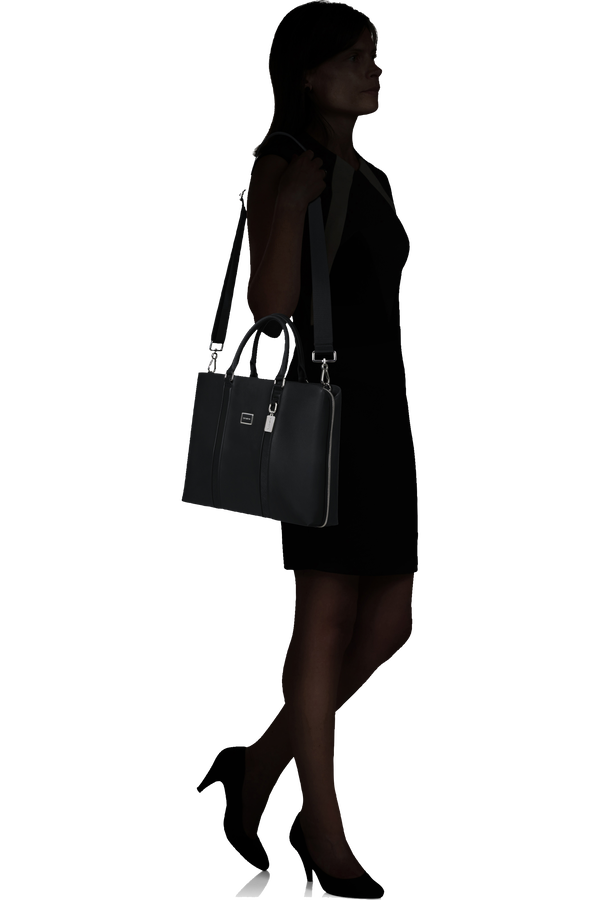 Image Biz Leather Aktentasche 15.6" | Samsonite Image Biz Leather Briefcase 15.6'  Schwarz