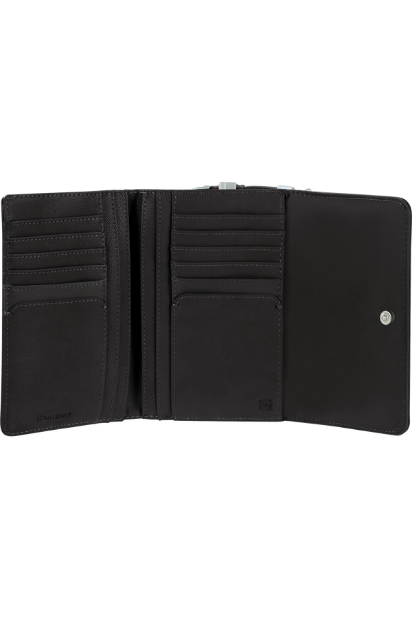 Samsonite Karissa Slg Wallet 12CC+ZIP EXT M  Noir