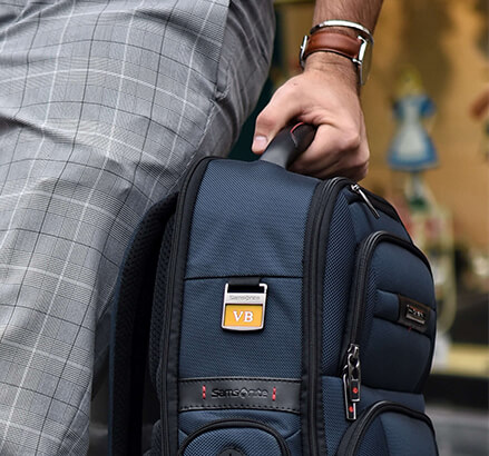 Placer un signe - Personnalisez votre sacoche pour ordinateur portable. - Samsonite